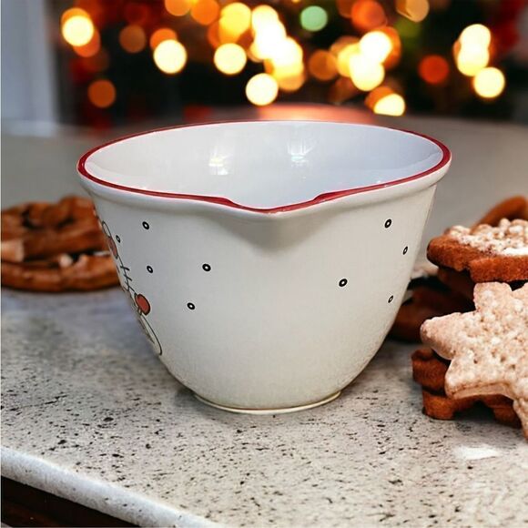 Hello Kitty Christmas Snow Kitty Mixing Bowl - Picture 2 of 7
